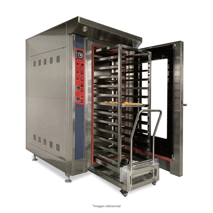 Horno convector a gas con carro trolley