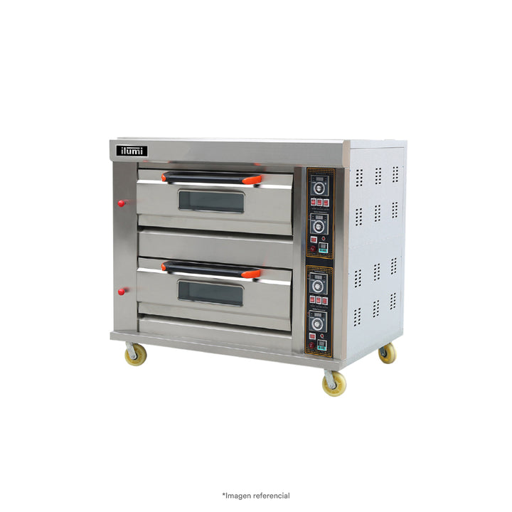 Horno a gas multiusos de 2 compartimientos