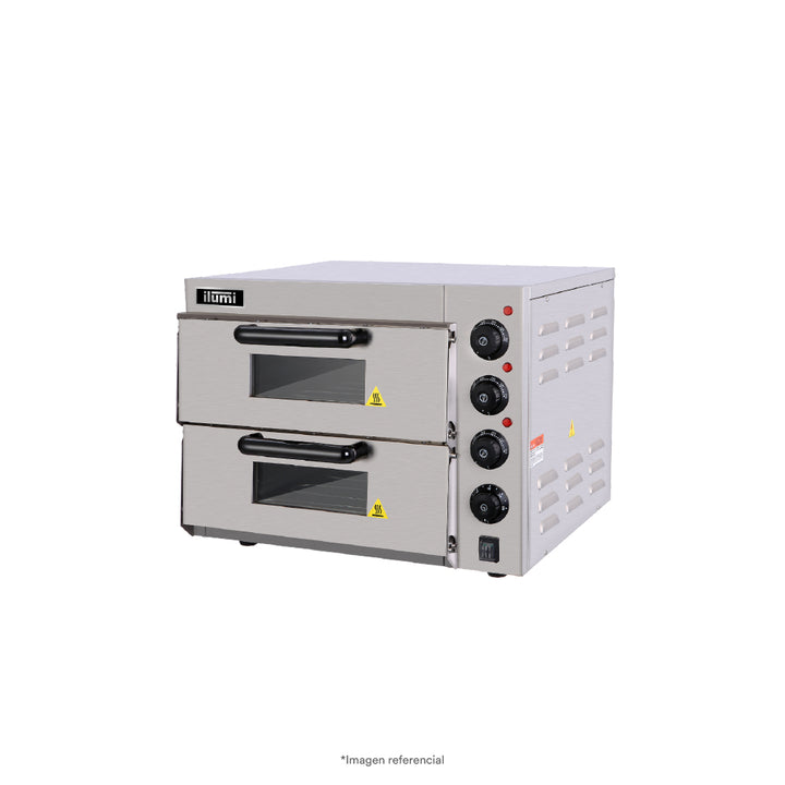 HORNO PIZZERO ELECTRICO 30 CMS 2 COMPARTIMIENTOS