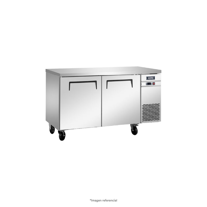 Mesa refrigerada con 2 puertas sólidas