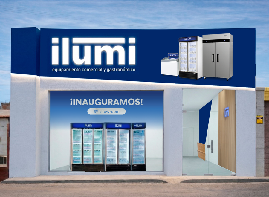 Fachada del showroom Ilumi en 
